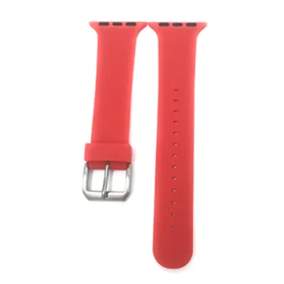 Watch Bands, Soft Silicone Sports Replacement Strap with Clasp for Apple/Series 1/2/3
