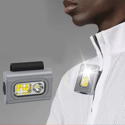 Outdoor Lighting Strong Magnetic Red Night Running Light Usb Rechargeable Chest Light Chest Lamp