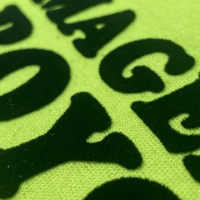 Custom Washable Premium Heat Transfer Flocking Label Multi-color 3D Velvet Texture Heat Transfer logo for Hoodies and Sportswear