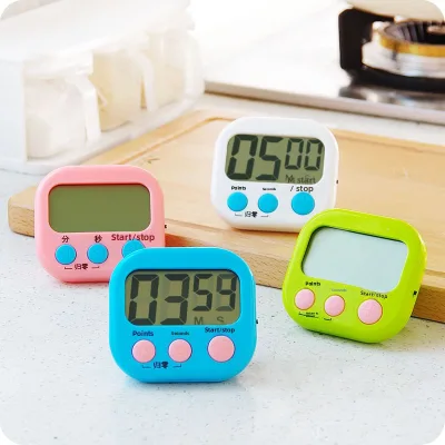 Digital Kitchen Timer & Alarm Clock for Students Postgraduates Children-Modern Minimalist Design Time Efficiency Management