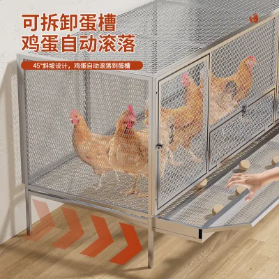 Chicken cage for home use, small and large sizes, outdoor and indoor balcony cage, reinforced breeding cage for chickens,