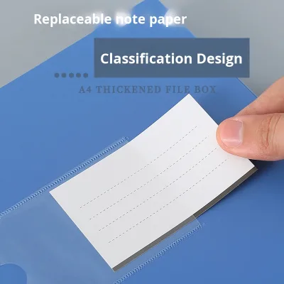 HL A4 PP File Box Document Storage Thickened Large Capacity Receipt Voucher Organizer Office Supplies Wholesale Model HL