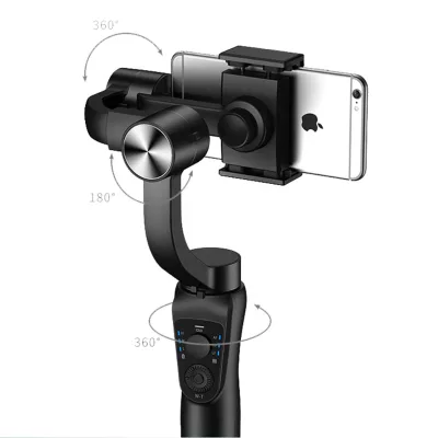 Top Seller Automatic Three Axis 3 Axis Gimbal Stabilizer 360 Rotation Live Stream Stabilizers Smartphone