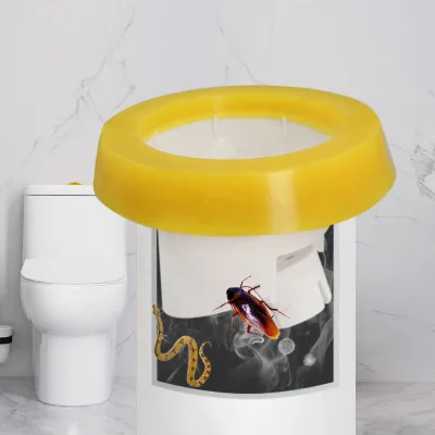 Toilet Seal Ring with Odor-Proof Drain 2-in-1 Integrated Design for Wall Hung Toilet Commercial Use