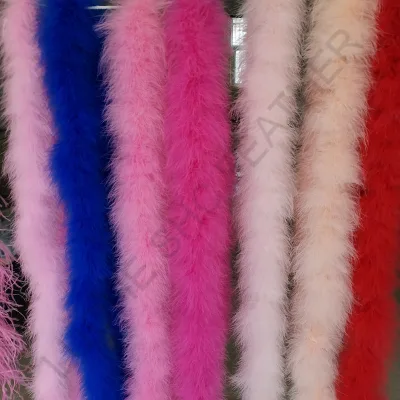 Hot Sale Colorful Turkey Marabou Feather Boa for Party Wedding Dresses Decoration