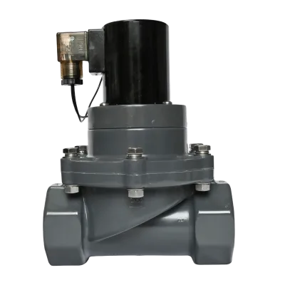 YC UPVC Solenoid Valve DN25 Resistant Acid Alkali Suitable Sewage Seawater Industrial Dosing 24V/220V Threaded Anti-corrosion