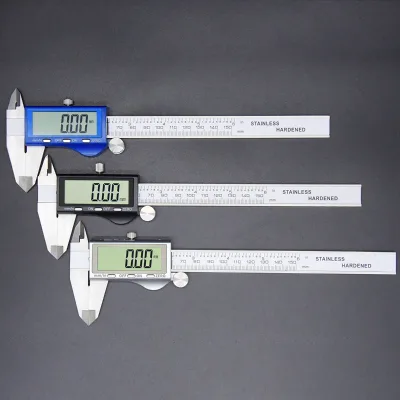 High Quality 150mm Electronic Digital Display Caliper Stainless Steel with 0.01mm Resolution and +/-0.02mm Accuracy