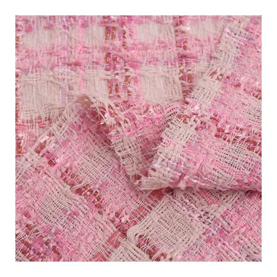 Colorful Woven Fabric for Coats Cases Bags Stylish Tweed and Jacquard for Dresses Upholstery Shoes Home Textiles