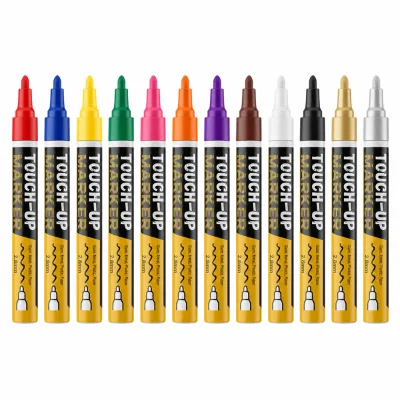 8-12 Color Paint Marker Waterproof Oil-Resistant Fade-Resistant Industrial Tool for Tires and Auto Repair Paint Marker Pen