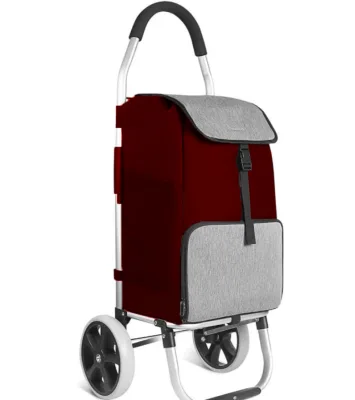 Lightweight Foldable Shopping Trolley Cart Thermal Insulation Bag Large Load Capacity Functional Design for Convenient Shopping