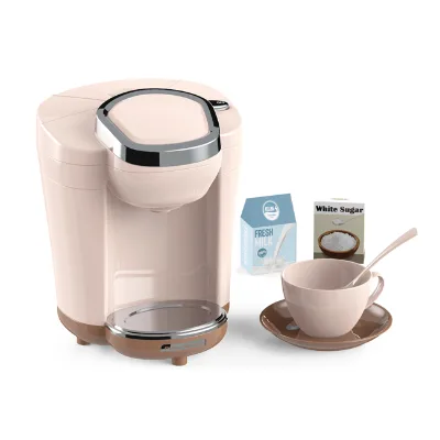 Mini Outflow Water Coffee Machine Toys Electric Sound Light Coffee Maker Toy Play Set
