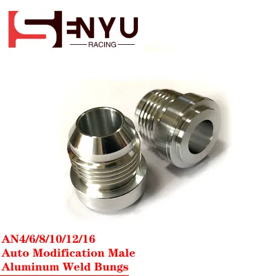Aluminum Stainless Steel AN4 AN6 AN8 AN10 AN12 AN16 Male Weld Fitting Adapter Weld Bung Nitrous Hose Fitting Oil Tank Oil Cooler