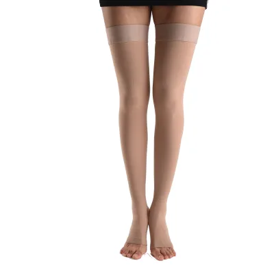 Best Seller Anti Slipping Open Toe and Closed Toe Varicose Vein Stocking Medical Compression Stockings in Stock
