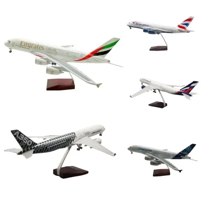 Hot New Gift Items LED Flashing Light 47cm Airbus A320 A330 A350 A380 Large Scale AirPlane Aircraft Model with Wheels
