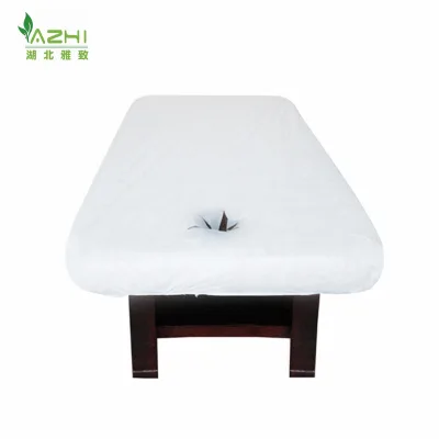 Customized Disposable Nonwoven Fabric Bed Covers Sets with Opening Hole for Spa /beauty Center/acupuncture/tatoo