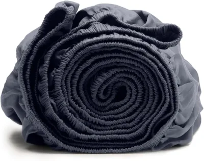 Warm Simple Solid Linen Bedding Comfortable High-Quality Understated Durable King Hemp Fitted Sheet for All Seasons
