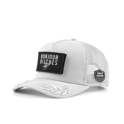 BSCI New Arrival Unisex Customized Woven Patch Embroidered Logo OEM Trucker Mesh Hat Performance Sports
