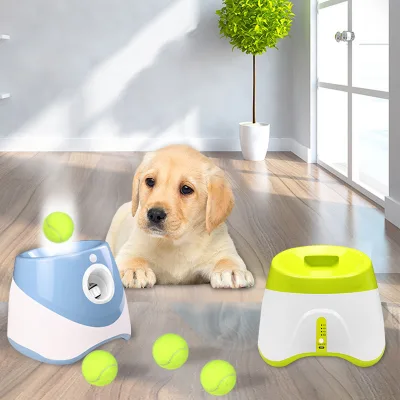Pet Automatic Ball Launcher Eco-Friendly Luxury Dog Toy for Large Dogs Outdoor Indoor Use Interactive Adjustable Distance