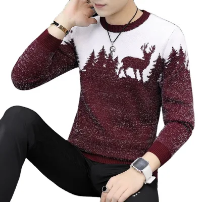 Christmas Round Neck Super High Quality Cool Sheep Pullover Sweater