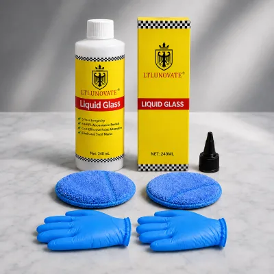 LTLUNOVATE Liquid Glass 240ml Paint Repair High Gloss Clear Coat for Faded Paint Swirls Scratches