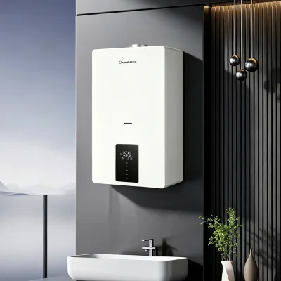 16KW Domestic Combi Gas Boiler Digital Touch Screen Anti Freeze Low Water Pressure Start Apartment Whole House Heating Equipment