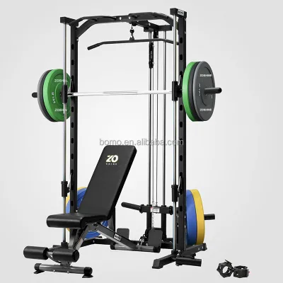 Zoshine Multifunctional Smith Machine Home Gym Equipment for Squat Bench Press Pull up and Cable Crossover Workout