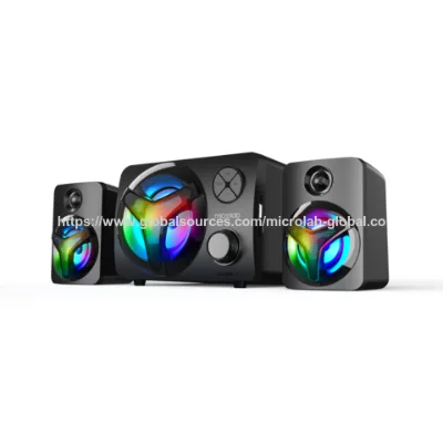 Wholesale Gaming Bluetooth Speaker with stylish 7-colour USB powered LED Speaker
