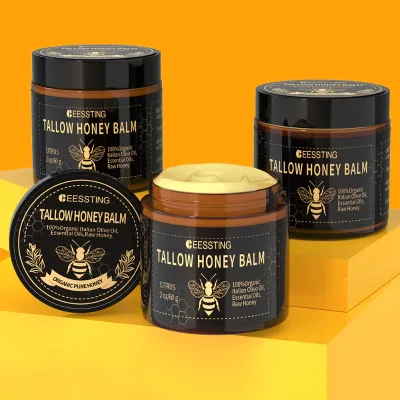 Hot Sale Herbal Chemical-Free Nourishing Body Butter Encourages Healthy Skin Daily Moisturize Beef Tallow Balm with Raw Honey