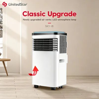 Wholesale Factory 9000BTU Portable Air Conditioner Mobile AC Unit Cooling Heating Dehumidifier Purify Timer for Home Office