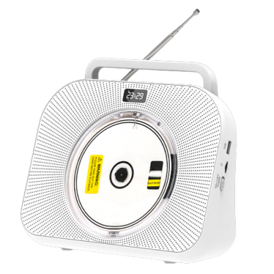 High Quality Party Home CD Player FM Radio Remote Control Portable Bluetooth CD Player bluetooth AUX Mode With LED Clock