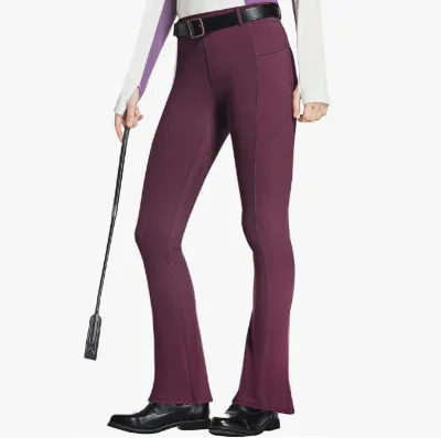 Custom Printed Equestrian Leggings Horse Riding Tights Women Athleisure Bootcut Silicone Grip Breeches Waterproof