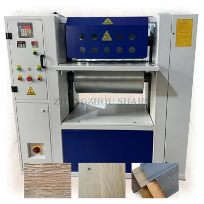 Automatic Wood Embosser Machine Roller Furniture Wood Engraving and Grain Machine Presses Embossing Roller Machine for Wood