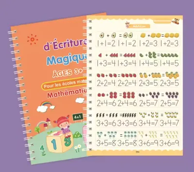 For Kids Practice Copybook Reusable Handwriting Practice Grooved Tracing Letters Magic Copybook Kids Practice Writing Book Child