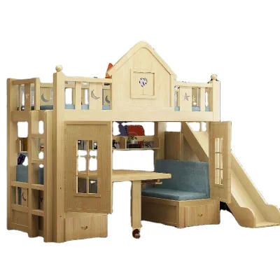 Fashion Design Castle Style Twin Bunk Bed Kids