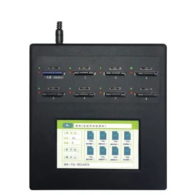 Portable 1 to 7 Targets TransFlash Card SD Card Duplicator Memory Card Copier Machine with Multiple Function