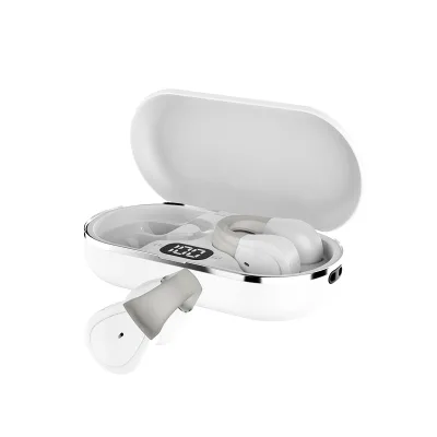 High Quality Cheap Ergonomic Wireless Charging case and Display Open Ear Clip Earbuds for Sports, Fitness and Exercise