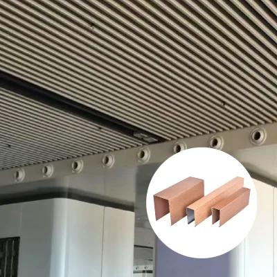Modern Design Aluminum Metal Ceiling Tiles Fireproof Waterproof Baffle Ceiling for Subway Office
