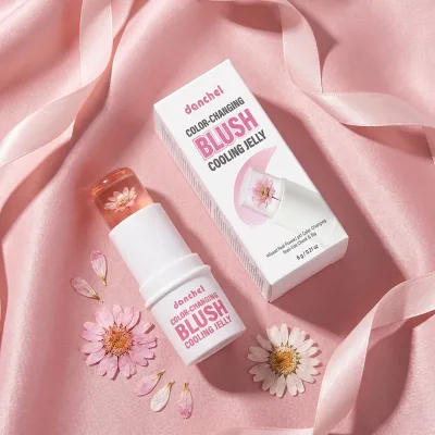 PH Reactive Custom Jelly Blush Stick Cooling PH Temperature Changing Lip Cheek Tint Private Label Cruelty Free Cosmetics