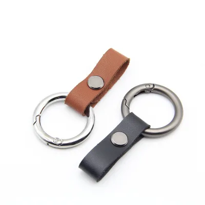Simple Universal Key Chain New Personality Car Key Chain Metal Spring Ring Simple DIY Pendant Decoration