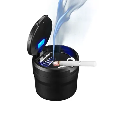 Auto Cap with Light Ashtray Tide with Light Led Car Home Ashtray Built-in LED Light