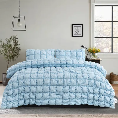 Factory Sale High Quality Comforter Set 200TC 4pcs Bedding Ultra-Fine Fibers Breathable Soft Fluffy Brushed High Comfort
