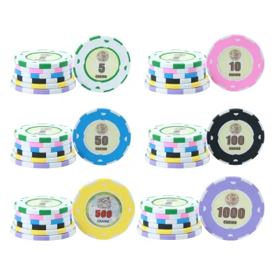 Custom Color 14g 16g 17g Ceramic Rfid Chips High End Casino Poker Game Liquidation Tokens Mix Material Poker Chips