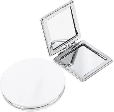 Compact Mirror for Men,Women and Girls Travel Makeup Mirrors for Handbag and Pocket Portable Double-Sided Mirror
