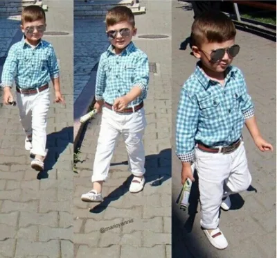 Ebay Kids European Clothing Sets Children Plaid Shirts And White Pants Of Toddler Boy