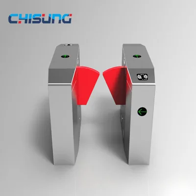 Cheap Customized Automatic Access Control Flap BarrierTurnstile Gate with Low-Noise DC Brushless Motor Drop Arm Barrier