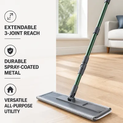 Durable Light Duty Spray Paint Metal Extension Pole with Extendable Handle Modern Metal 3 Joint Telescopic Handle
