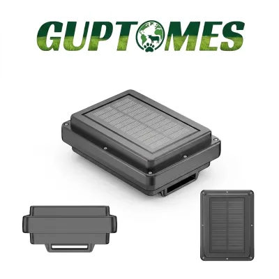 Guptomes S6-P 20000mah Elite Solar Powerful Animal Gps Tag Tracker History Track Replay Geofence Alarm for Remote Area Ranching