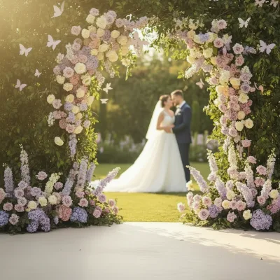 2026 Hot Sale Pink Purple Artificial Flower Arrangement Runner Row for Wedding Baby Shower Stage Backdrop Arch Decoration