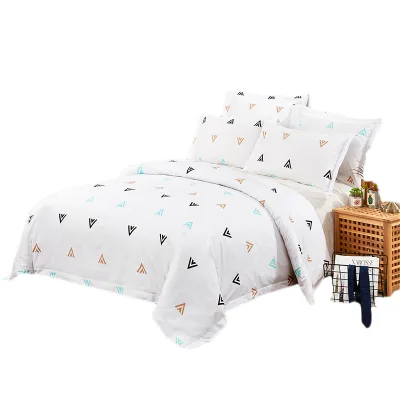 100% Cotton Reactive Printed 300TC Luxury Bed Sheet Set in King & Queen Sizes for Home & Hotel Use with Customized Design