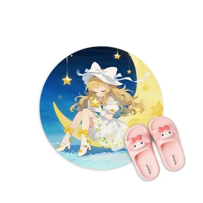 Custom Special Shape Rug Christmas Halloween-themed Decoration Carpet Party Funny Cartoon Floor Mat